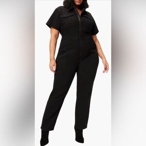 Good American Fit For Success Black Jumpsuit